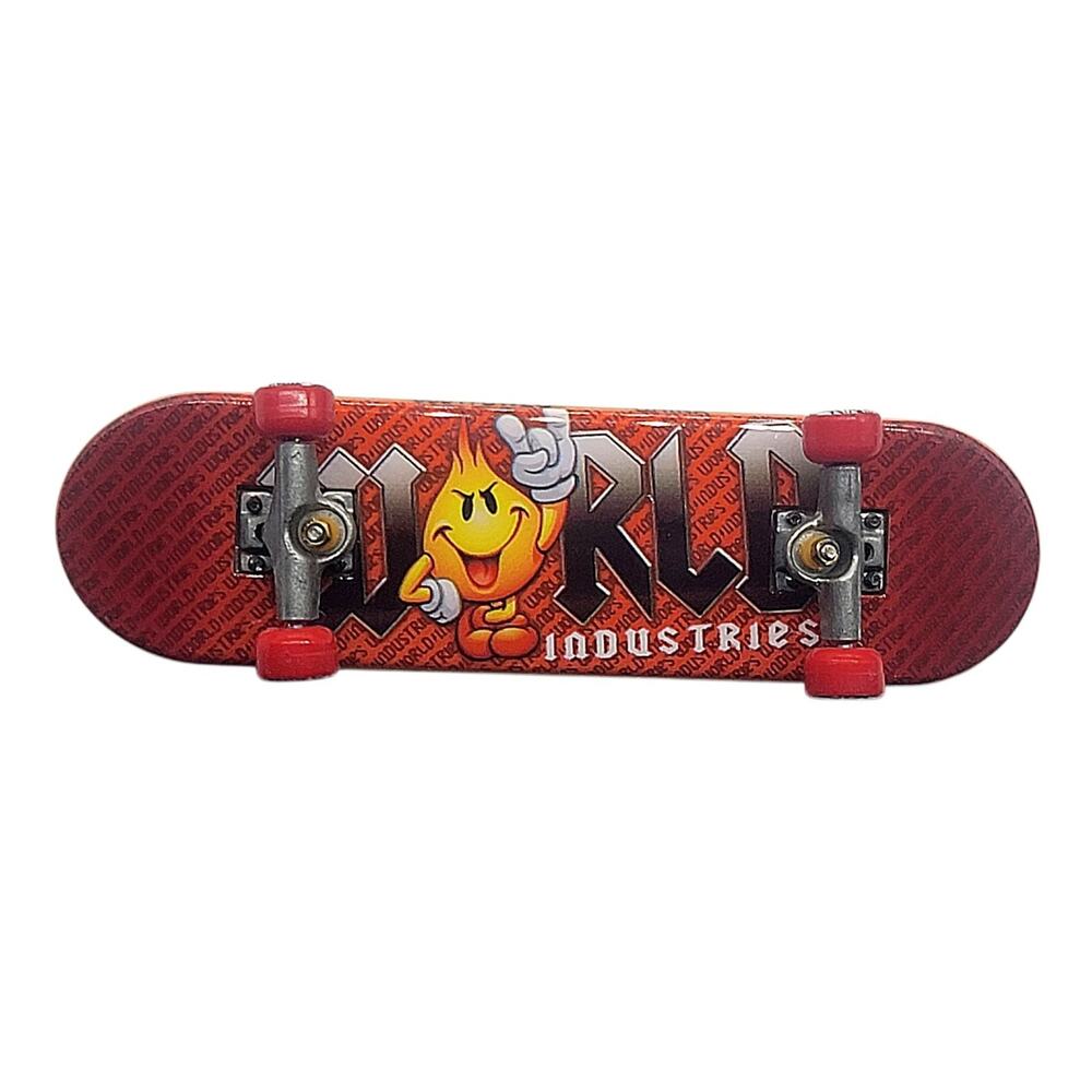 Vintage Retro RARE World Industries Tech Deck "Flame Dude" Flameboy 96mm CL13